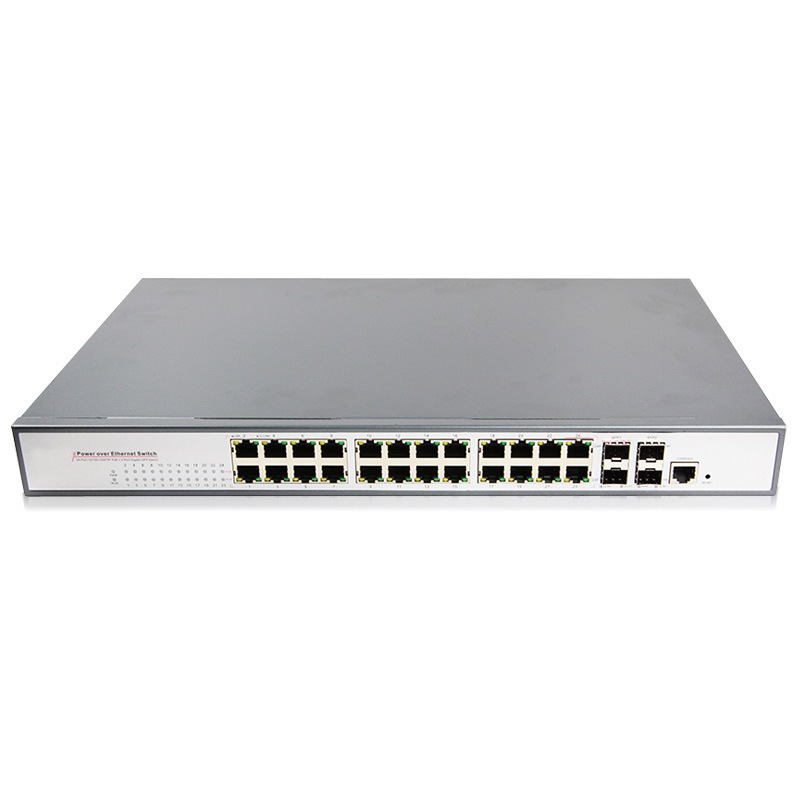 光网视 24口千兆以太网poe网管供电光纤交换机ONV-POE33026PFM