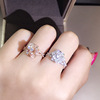 Yichen Wish AliExpress New Flower Ring Rose Celebrate Women Wedding Ring Wedding Party