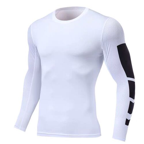Men's Winter and Autumn Fitness Suit Two-Piece Tight Bodysuit Long-Sleeve Sports Training Running Basketball Moisture-Wicking High-Elastic Set
