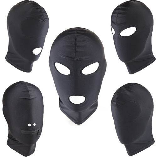 Factory direct supply wholesale sexy hood, elastic cloth eye mask, face mask with eyes and mouth, all-inclusive hood with eyes and mouth, toys