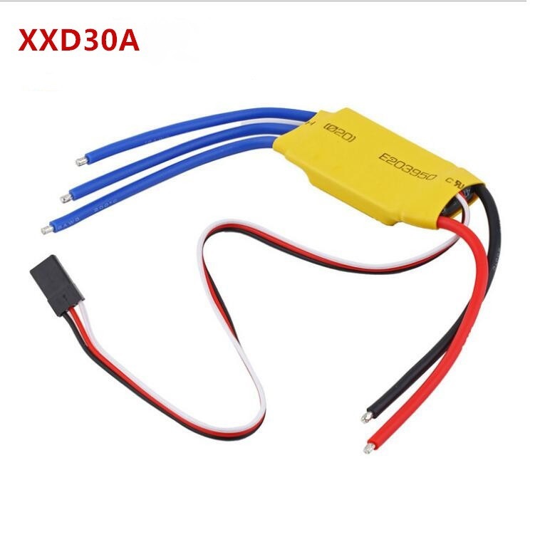 Xin Xida XXD 30A 40A Brushless ESC Electronic Speed Controller Compatible with Hobbywing Program, Soldered Plug