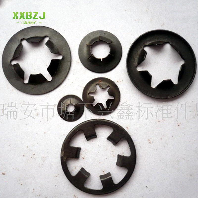 厂家供应 弹簧钢65Mn不锈钢304垫圈 眯缝平边 翻边轴承夹垫圈