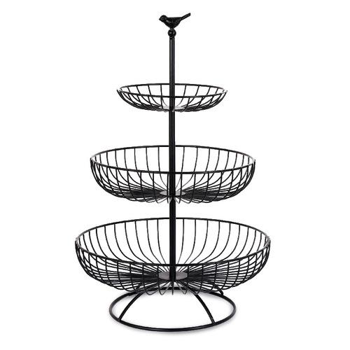 Nordic Modern Living Room Creative Iron Fruit Basket Home Use Three-Layer Fruit Tray Multi-Layer Dry Fruit Tray Snack Storage Basket
