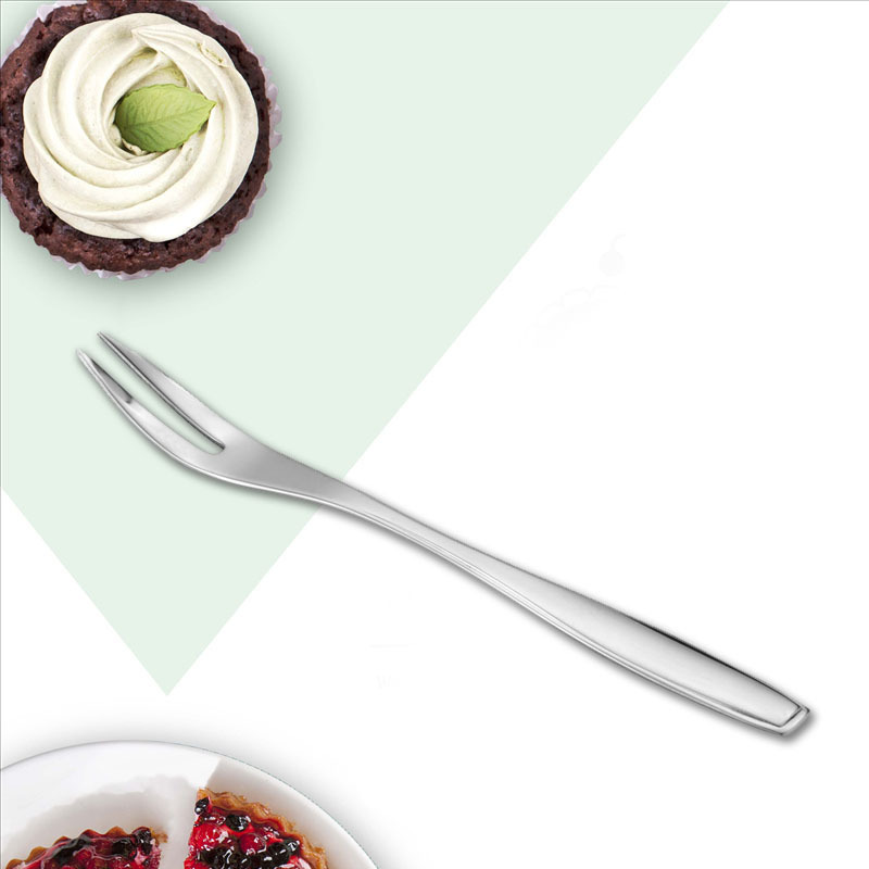 不锈钢水果叉子 厨房餐厅甜品叉水果沙拉食物叉子蜗牛叉餐叉餐具|ru