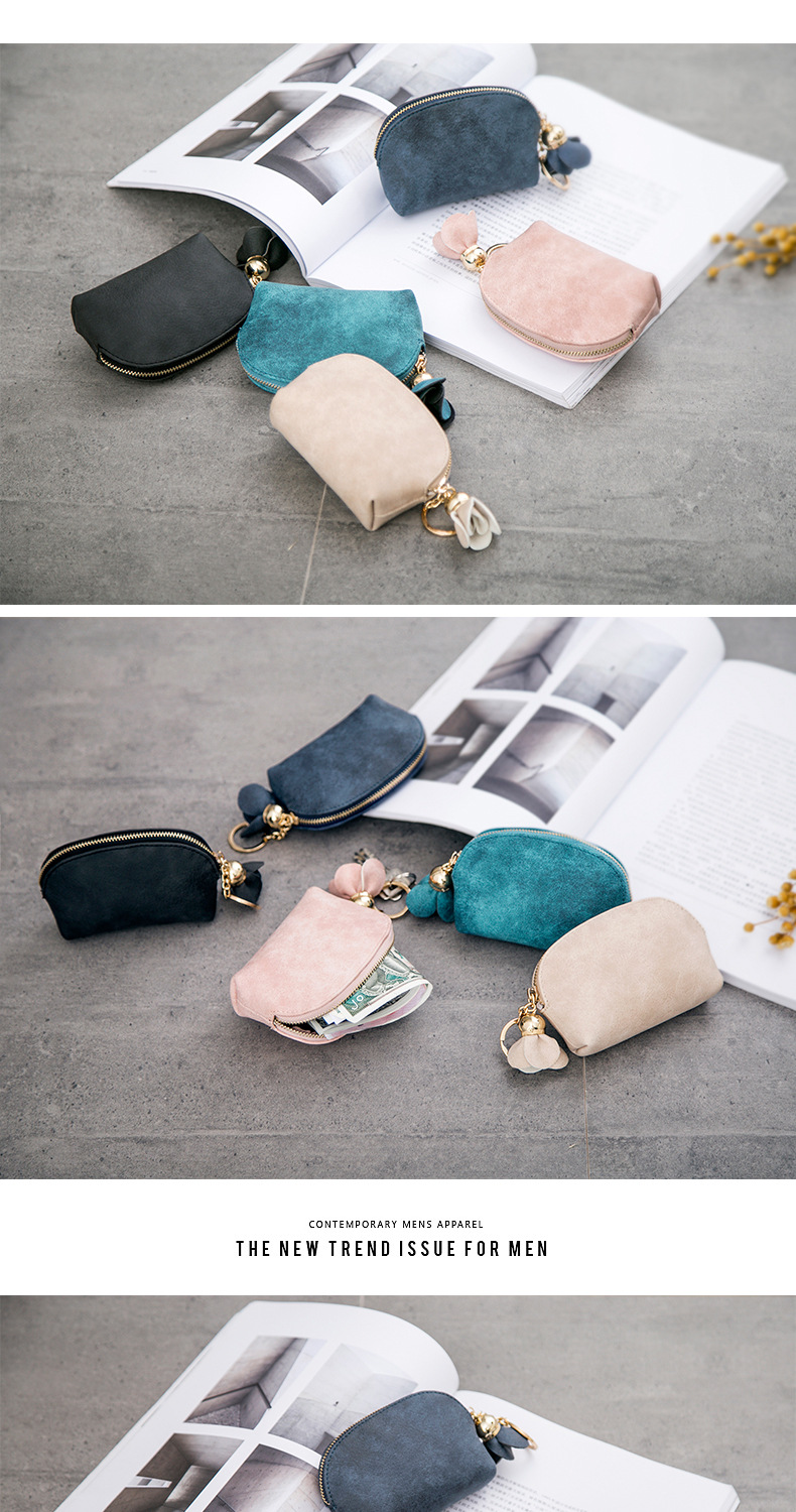 41g Weight Polyester Lining Material Zipper Closure Type Coin Purse Bags Type 1 Piece Quantity Daily Occasion Pu Leather Material Solid Color Pattern All Seasons Season Women's Gender Simple Style Style Dumpling Shape Shape Women's Solid Color Pu Leather Zipper Coin Purses 10