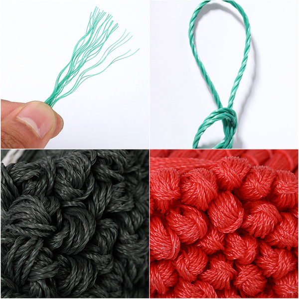 Nylon red fishing net on lanyard