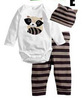 Bodysuit, trousers, hat, children's autumn set, 2023, long sleeve, 3 piece set