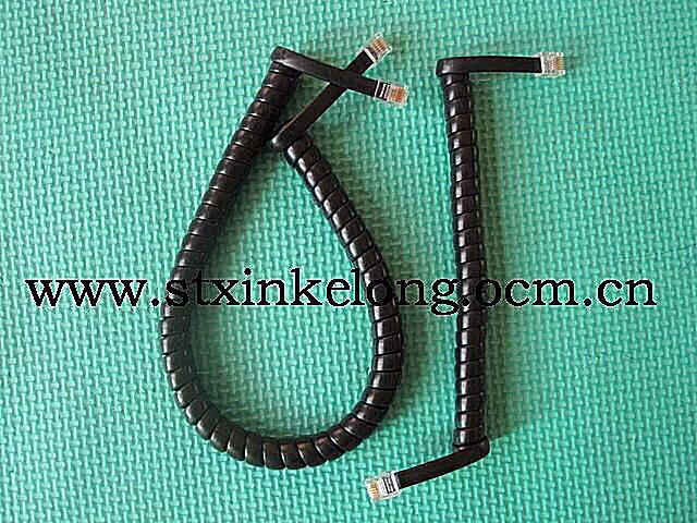 Спотовая 6-элементная телефонная кривая 1,5 м 2 м 3 м шестиэлементная кривая 6P6C черная шестиэлементная телефонная линия