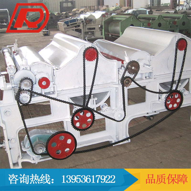 GM400清弹机 无纺布废旧服装纤维回收线 环保纺织设备