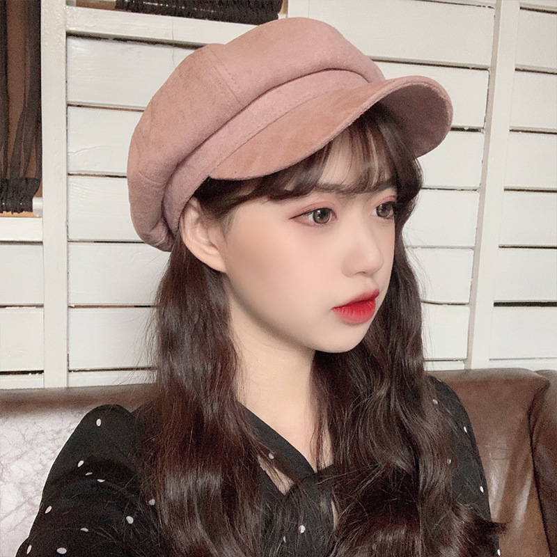 Women's Fashion Solid Color Flat Eaves Beret Hat display picture 2