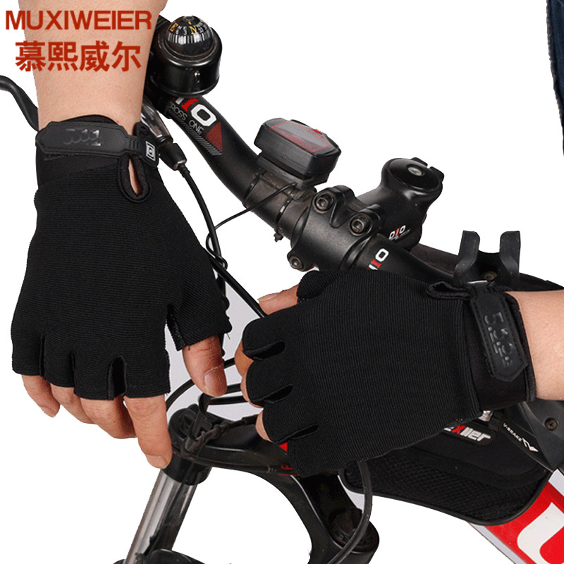 批發半指手套男女春夏薄戶外運動戰術騎行山地車健身防滑漏指手套