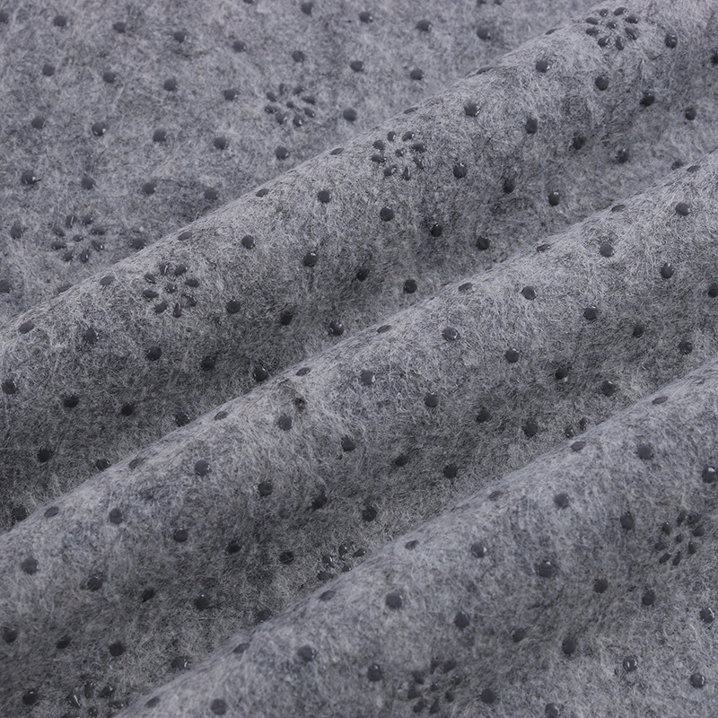 现货 滴塑面料 毛毡布点塑布 坐垫地垫鞋垫防滑布 针刺无纺布防滑|ru