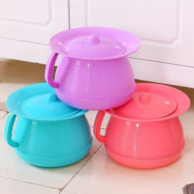 卧室小号提手宝宝便携马桶老人室内方便起夜尿桶痰桶孕妇尿壶小孩