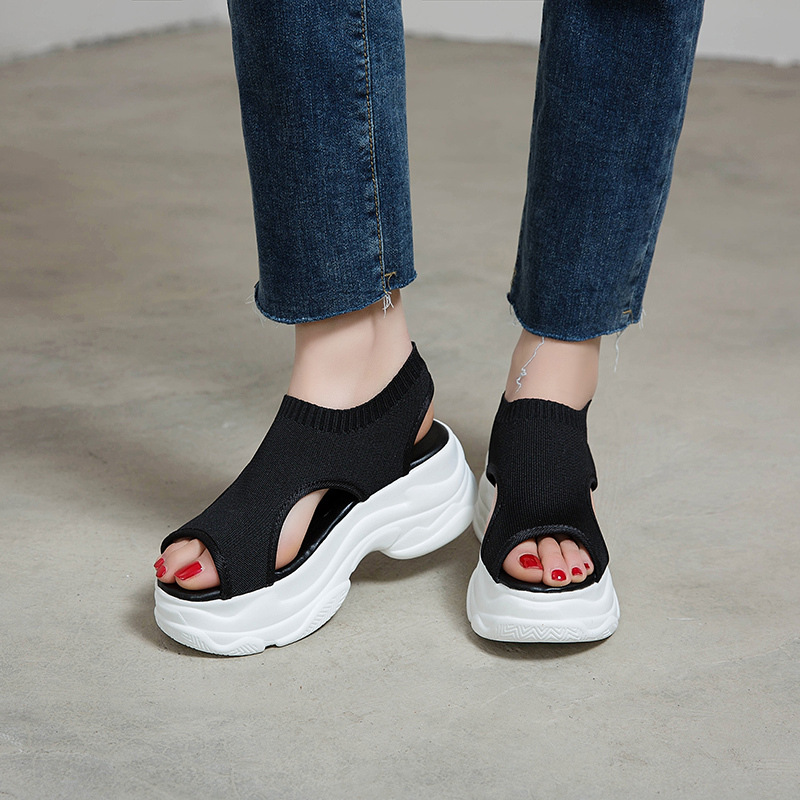 Chaussures été pour femme en Caoutchouc - Ref 3345761 Image 4