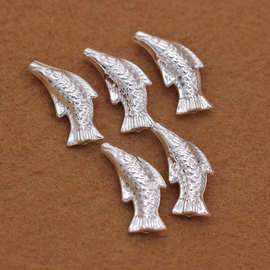 特价990银小鱼编织材料批发编手链DIY材料银饰可以支持检测
