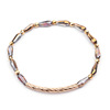 Crystal, elastic beaded bracelet, golden copper bent pipe, handle, wholesale