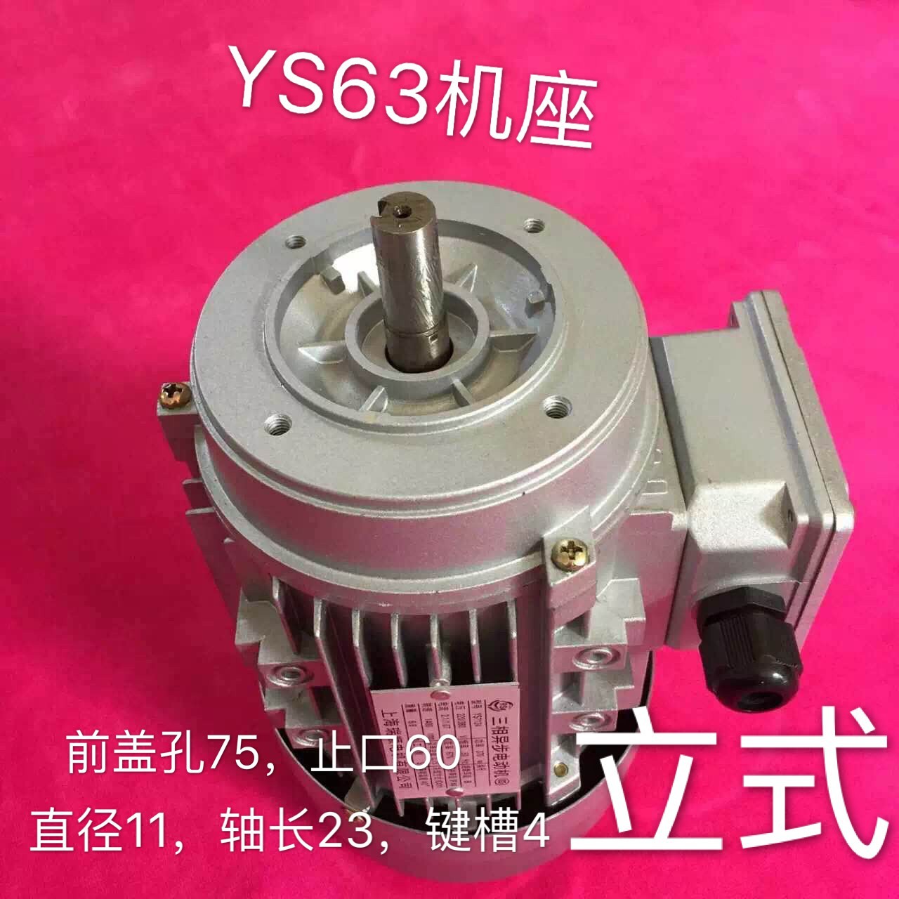 厂家直销上海瑞顺三异步电动机YS6312/180W 380V 2800转铜线铝壳