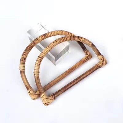 Mango en forma de 18CMD Mango de madera de 28CM Mango de bambú Mango de bolso de mano