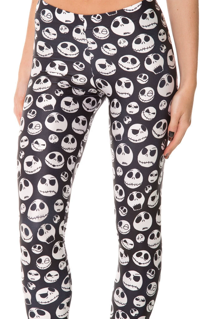 Leggings, 3D digital print, multicolour, European style, one size