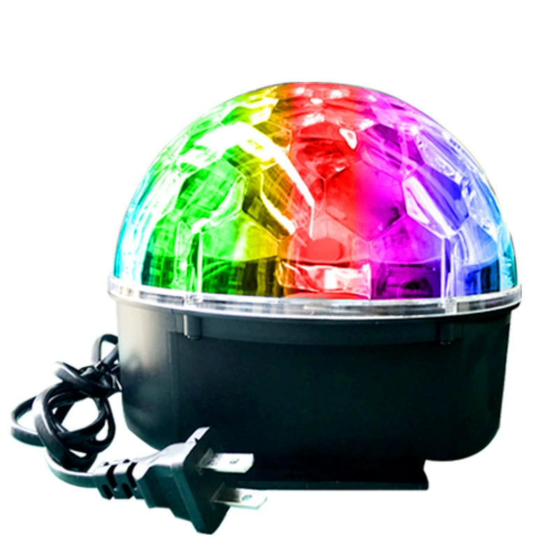 Factory direct selling 9 -color automatic LED crystal magic ball light sound control rotation colorful lamp bedroom festive decoration color lamp