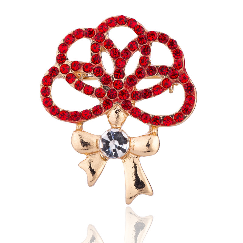 11g Weight Brooches Classification Daily Occasion Alloy Material Mother'S Day Festival Flower Pattern Women's Gender Plating Design Elegant Style Elegant Flower Alloy Plating Women's Brooches 14