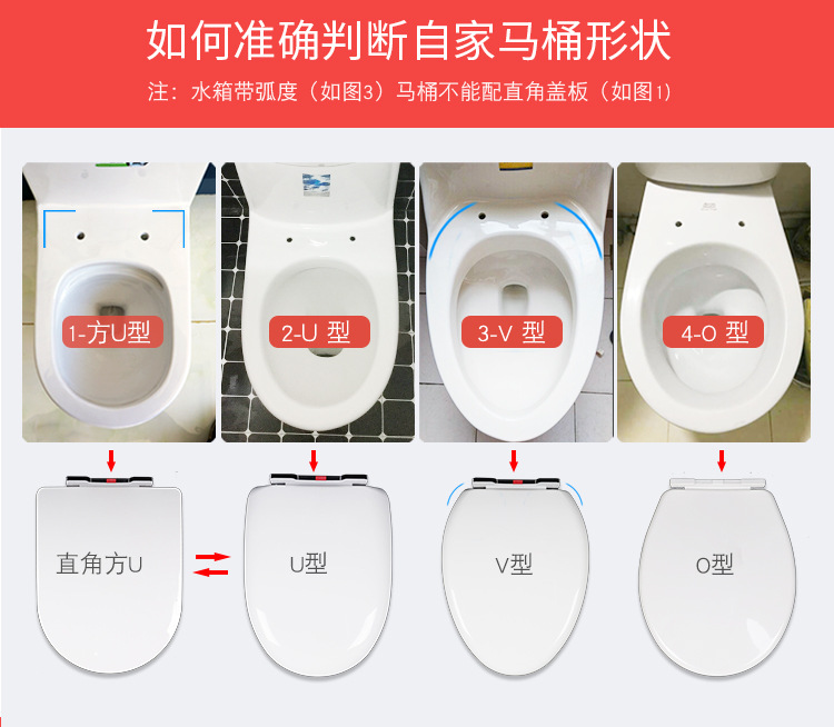 Universal toilet seat cover, household thickened toilet seat cover, old-fashioned U-shaped toilet seat cover with quick-release water pump undefined