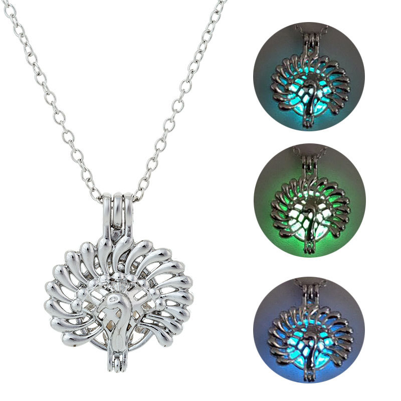 Luminous Hollow Diy Cage Christmas Tree Women's Necklace display picture 2