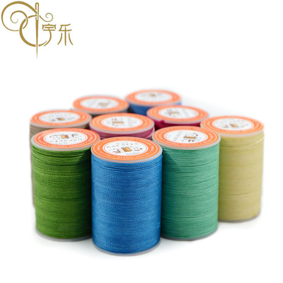 goods in stock wholesale new pattern DIY Hand sewn circular wax thread 3 manual Wax thread Sewing thread 0.8mm Polyester round wax wire