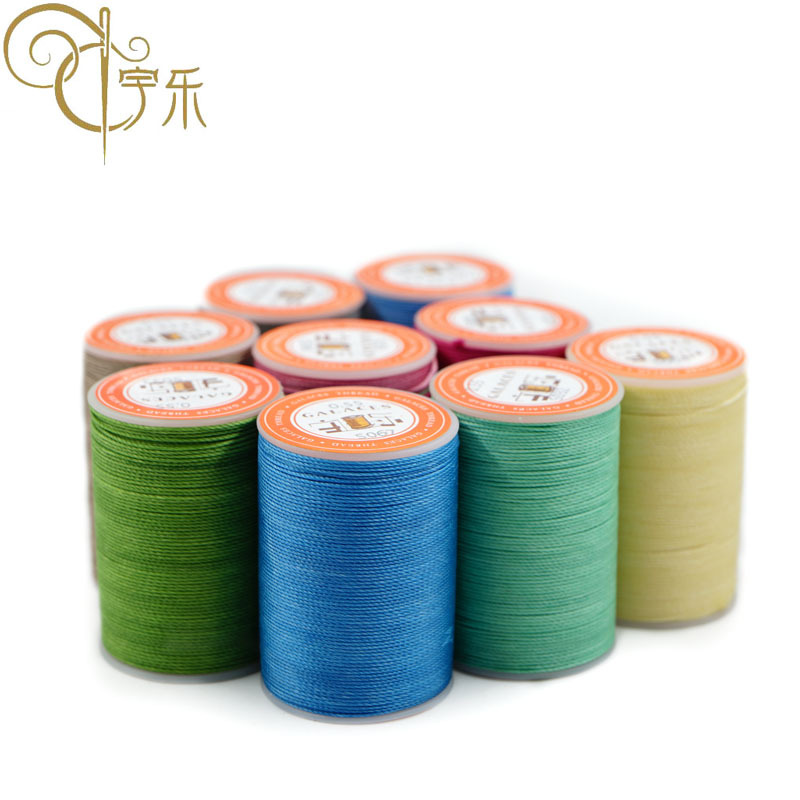 goods in stock wholesale new pattern DIY Hand sewn circular wax thread 3 manual Wax thread Sewing thread 0.8mm Polyester round wax wire