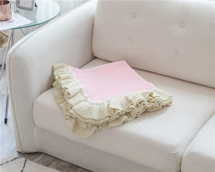 Lehká luxusní severská jednoduchá celobavlněná černá keprová deka do hotelové ložnice, vlněná deka, povlečení_voghion.com