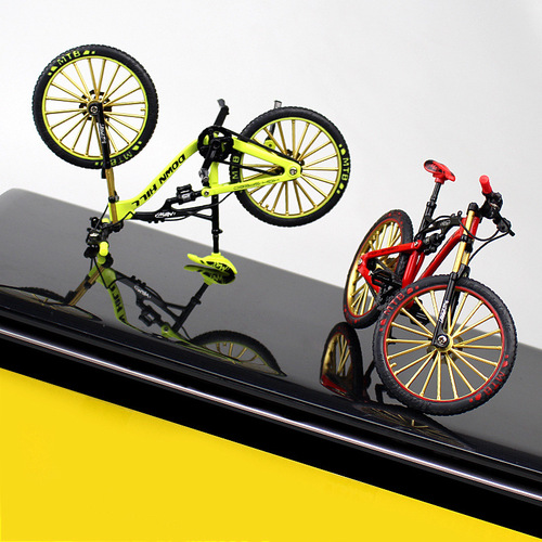 Cross-border foreign trade 1:10 upgraded version of new downhill mountain off-road bicycle model metal collection gift ornaments