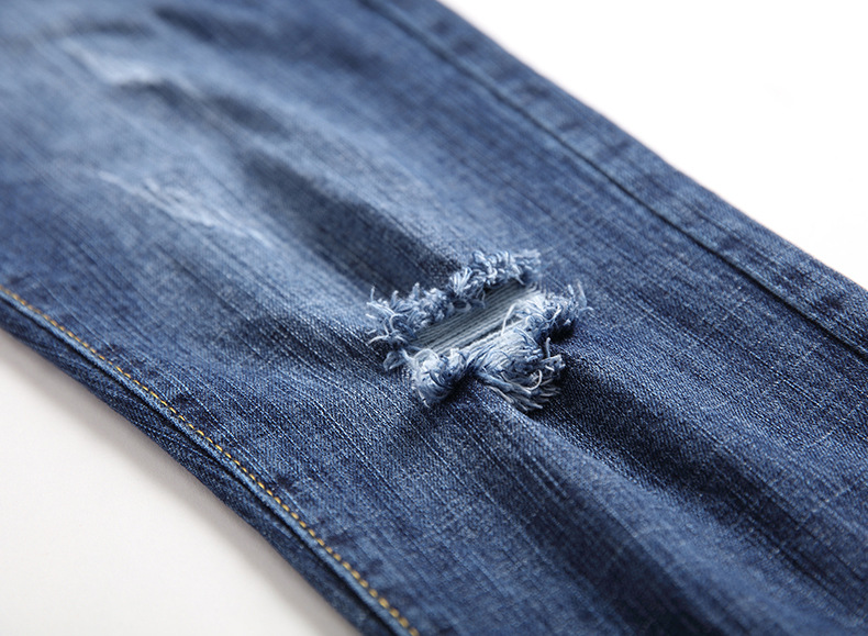 Jeans uomo taglio dritto effetto consumato moda casual_voghion.com
