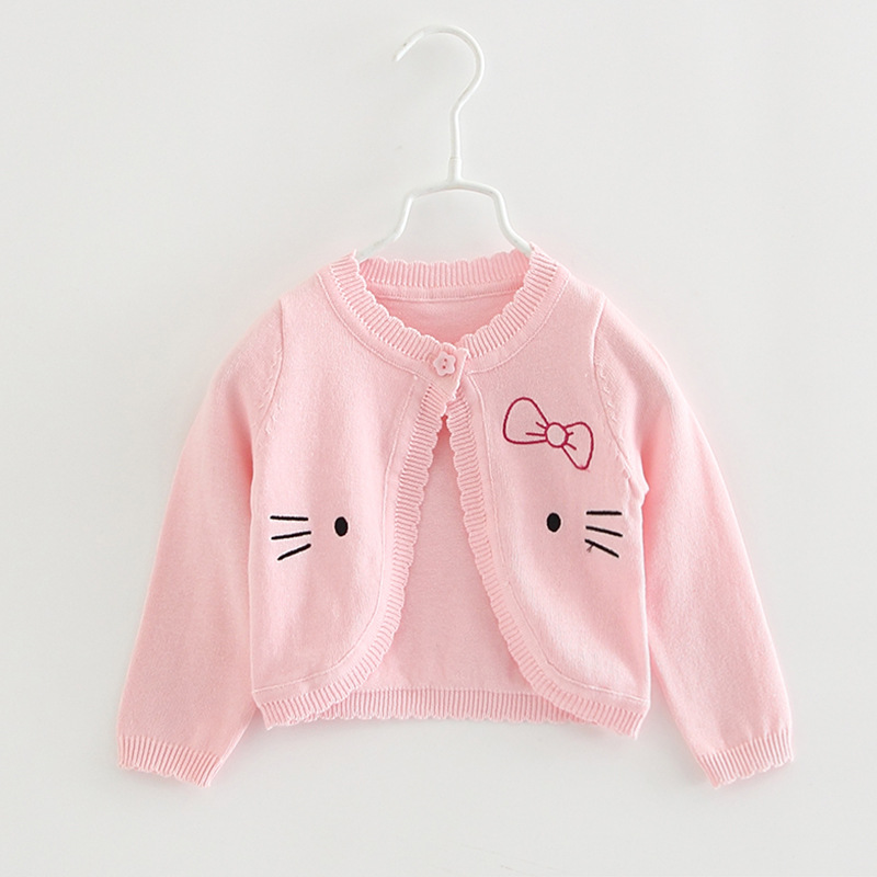 2022 nuevo Algodón puro impreso cardigan de lana para niños aire acondicionado camisa cardigan mantón de los niños abrigo de verano Delgado