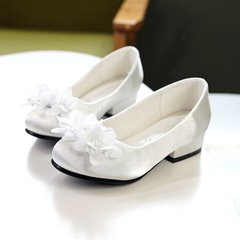 Elegant European and American girls' water diamond dress shoes, host girls' performance shoes, water diamond flower child shoes, girls' dress shoes