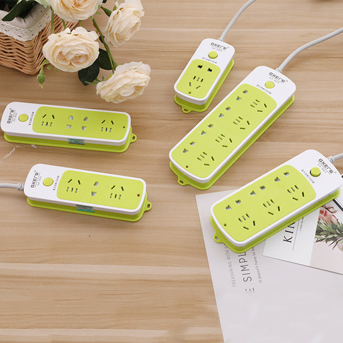 Creative Home Power Outlet High-Power Socket Multi-Port Power Strip New National Standard Plug Office Multi-Function Smart Power Strip