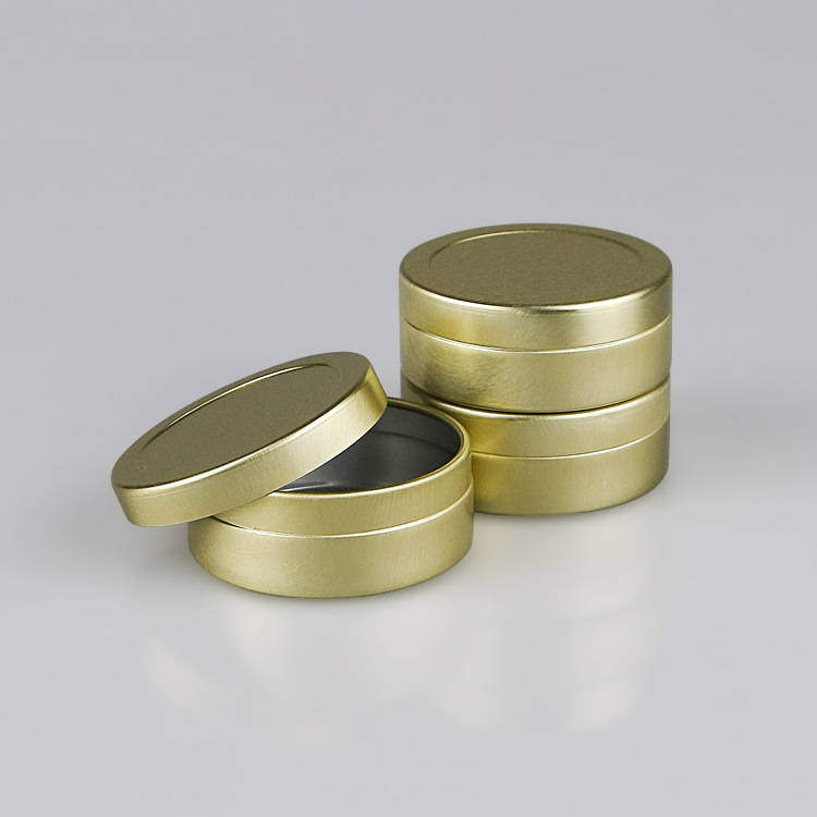 工厂现货批发 20克食品茶叶化妆品膏霜眼霜面霜发蜡卡口金色铝盒|ms
