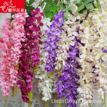 仿真五叉泰國蘭 掛花裝飾花 藤條客廳裝飾絹花仿真蘭花花頭