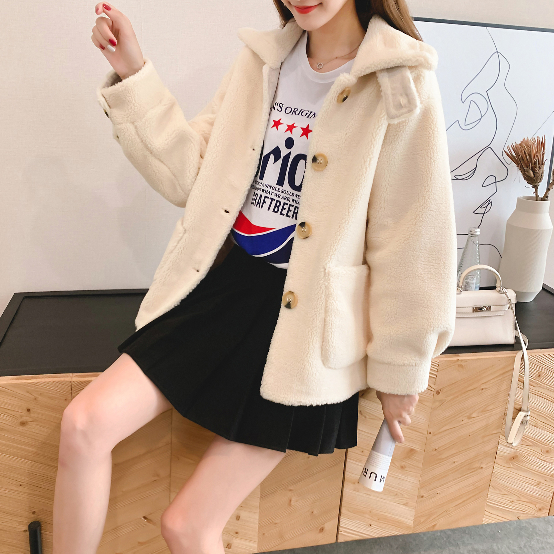 Manteau de laine femme LAN SHINA - Ref 3416802 Image 11