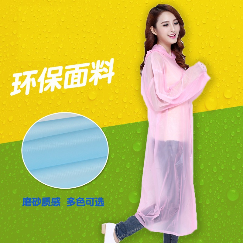 fashion Korean Edition originality Scrub Raincoat disposable environmental protection Super thick adult children Cap Poncho New products