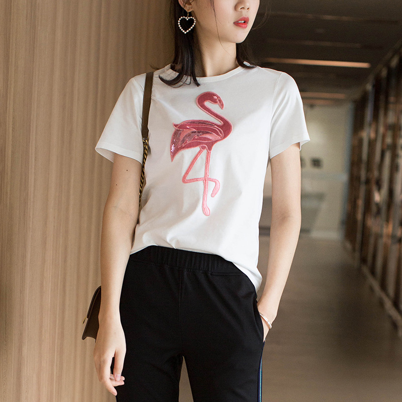 T-shirt femme ROUTE DE LA SOIE FENG DANCE en Coton - Ref 3314770 Image 1