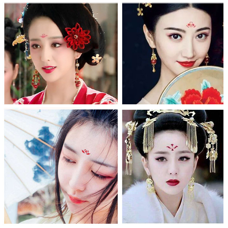 唐朝花钿样式寓意,花钿形状及寓意,怎么描写花钿(第3页)_大山谷图库