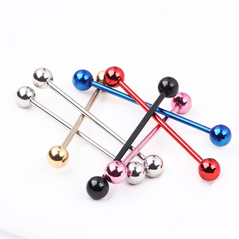Fashion Solid Color Stainless Steel Earrings Ear Studs 1 Piece