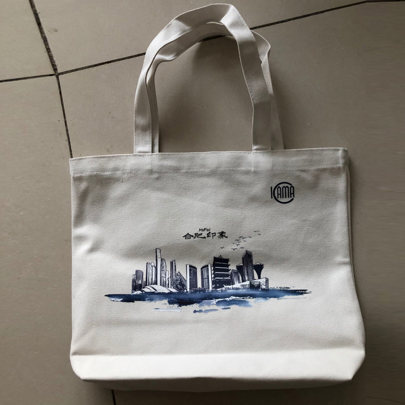 Manufactor wholesale Cotton cloth customized fashion Shopping portable Canvas bag Customized advertisement Promotional bags logo