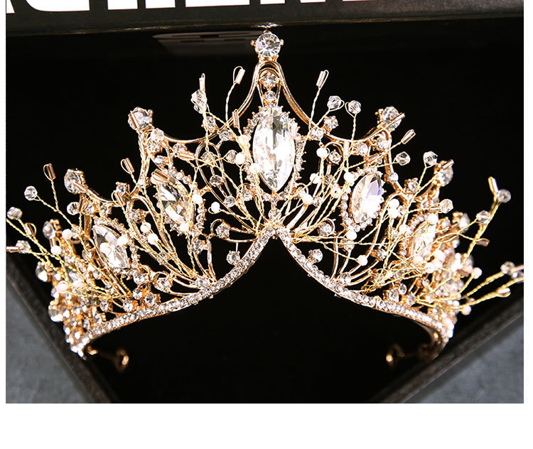 Fashion Crown Alloy Plating Rhinestones Crown display picture 4