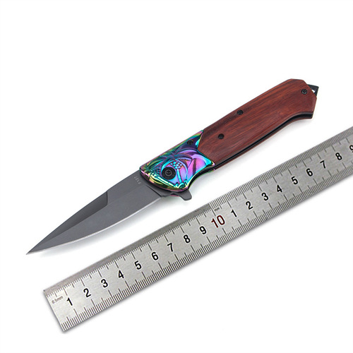 Outdoor folding knife high-hardness survival fruit knife portable pocket knife sharp self-defense small knife folding knife
