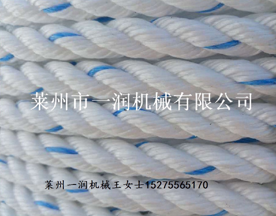 莱州一润机械高品质PPPE亚麻丝 生蚝索 紫菜海带韩国缆绳拉丝机组