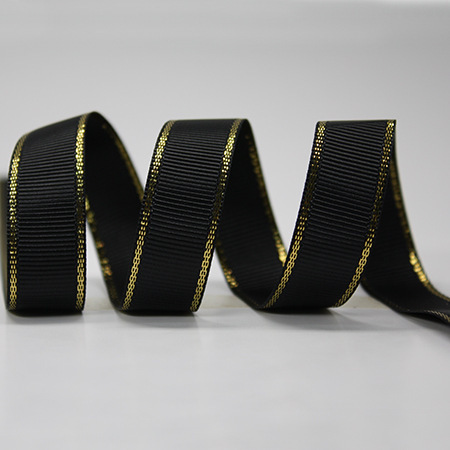 Cinta acanalada con borde dorado de Yao Ming, accesorios para cajas de regalo de pasteles, material base para cinta, cinta acanalada con borde dorado.