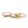 Brand fashionable diamond set, ring, Amazon, European style, 3 piece set