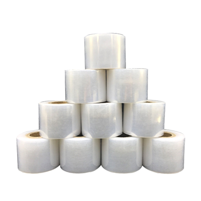 Película de bobinado Pequeño rollo PE película de alambre 5cm embalaje de plástico película elástica árbol frutal injerto película transparente recubrimiento fabricante