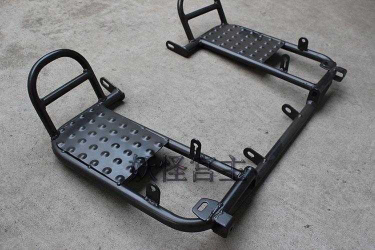 GY6 continuously variable speed big cow ATV four-wheel motorcycle one-piece pedal accessories left and right iron pedal tripod